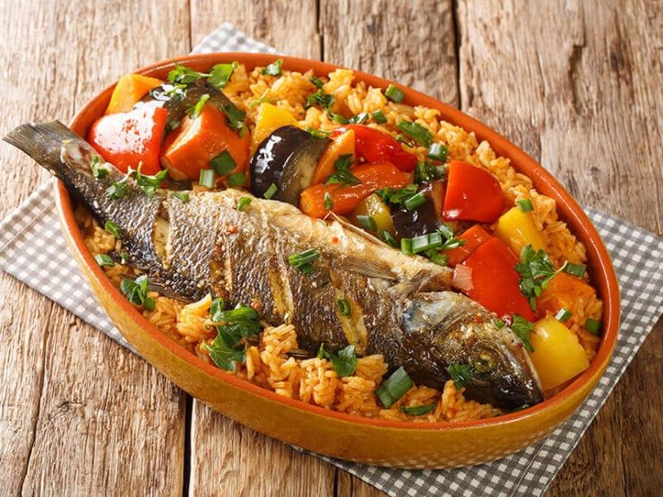 Senegalese national dish Tvafrinet