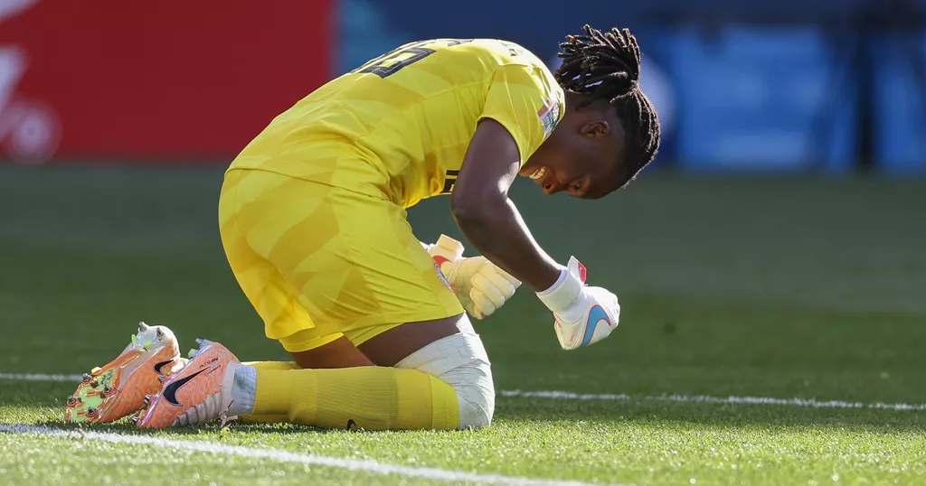Women's World Cup- Nigeria's Nnadozie scores agains Canada